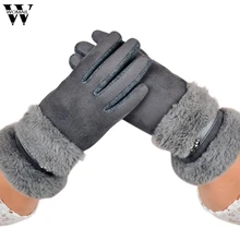 Перчатки зима мода двойной рот не осень кашемир горячий экран полный палец перчатки oc13