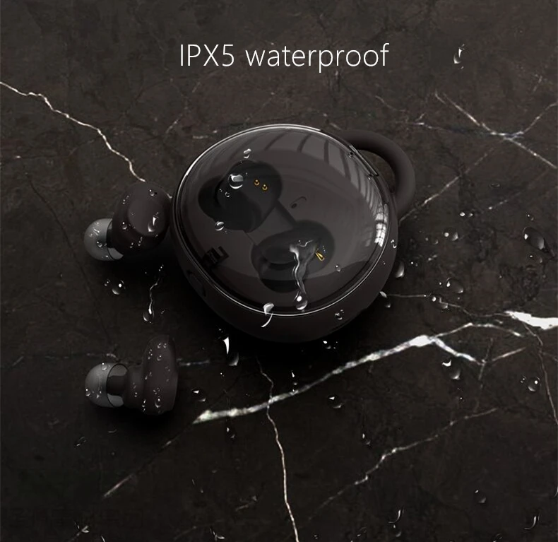 IPX5, милый дизайн waterfoof беспроводные bluetooth наушники, с 1000 mah зарядки аккумулятора коробка Hi-Fi гарнитура, СПЦ, с двойным микрофоном