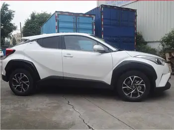 

6pcs/Set ABS For Car Wheel Arch Eyebrow Stripe Car Fender Wheel Wide Body Cover For Toyota CHR 2017 2018 2019 2020