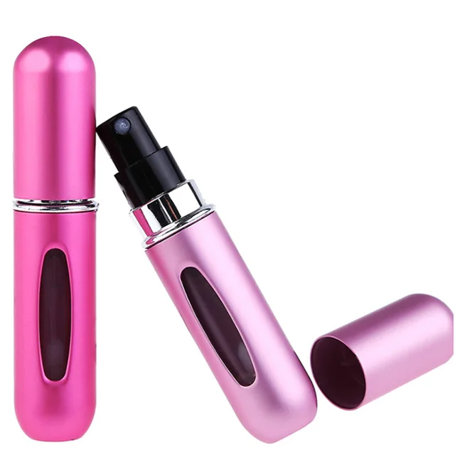 

HOT 5ml Portable Mini Refillable Perfume Bottle With Spray Scent Pump Empty Cosmetic Containers Spray Atomizer Bottle For Travel