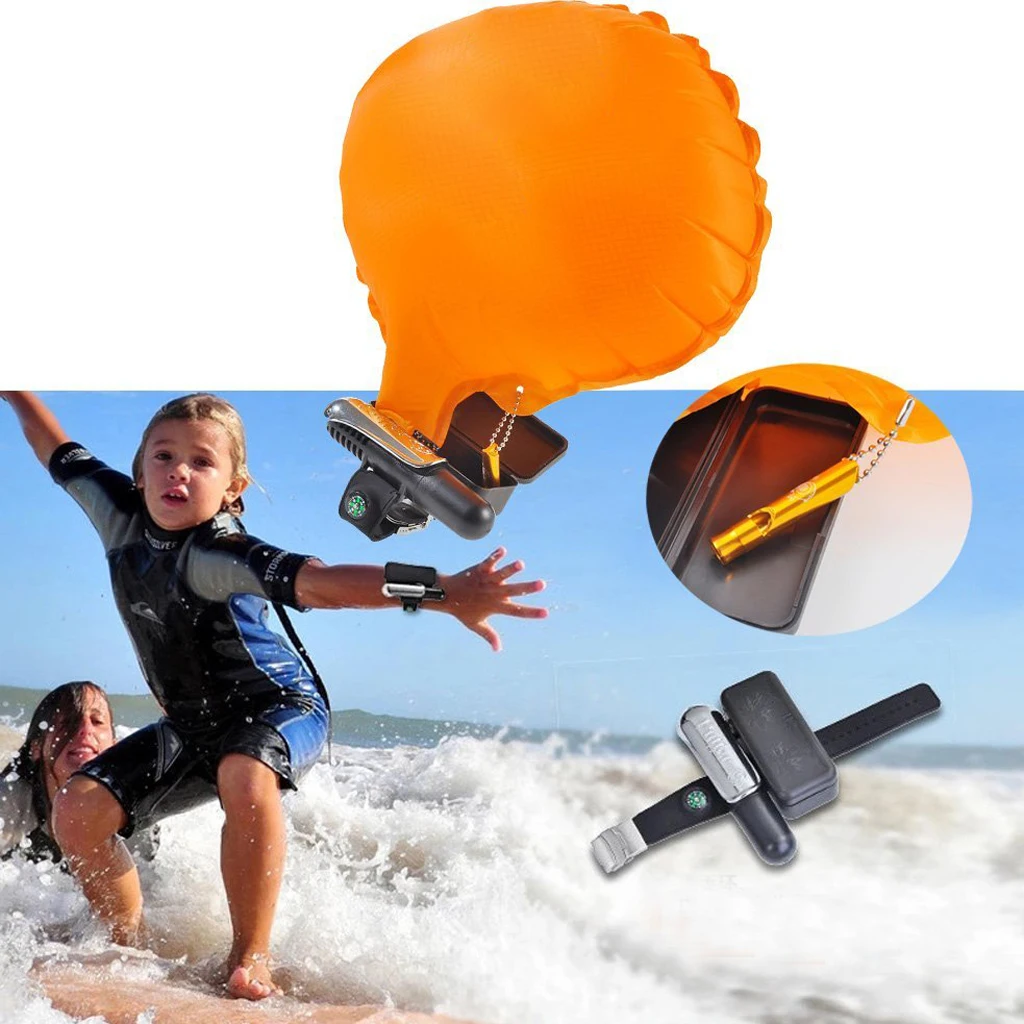 TPU Lifesaving Anti Drowning Bracelet Swimmers Wrist Floating Device Swimming Aid Device Outdoor Surf Self Rescue Safe Device