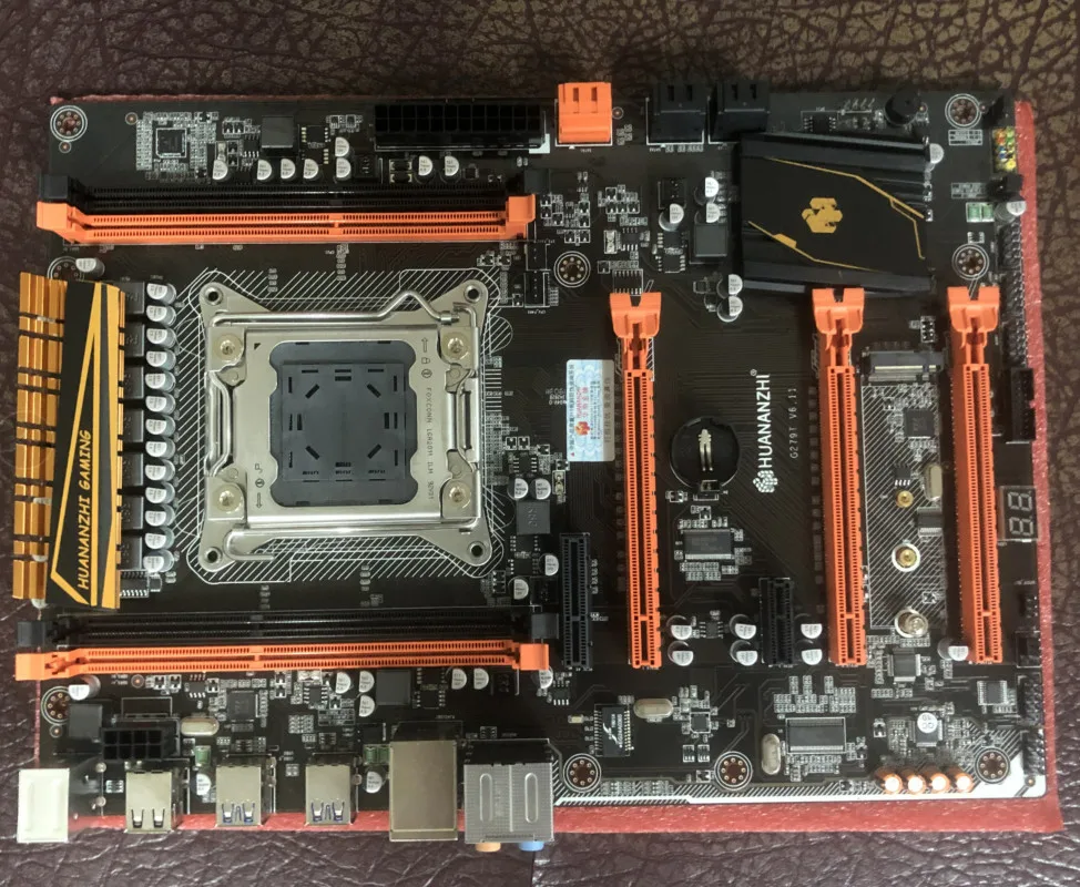 X79 материнская плата LGA 2011 PCI-E NVME поддержка 4*16G REG ECC память и процессор Xeon E5 ATX USB3.0 SATA3 X79