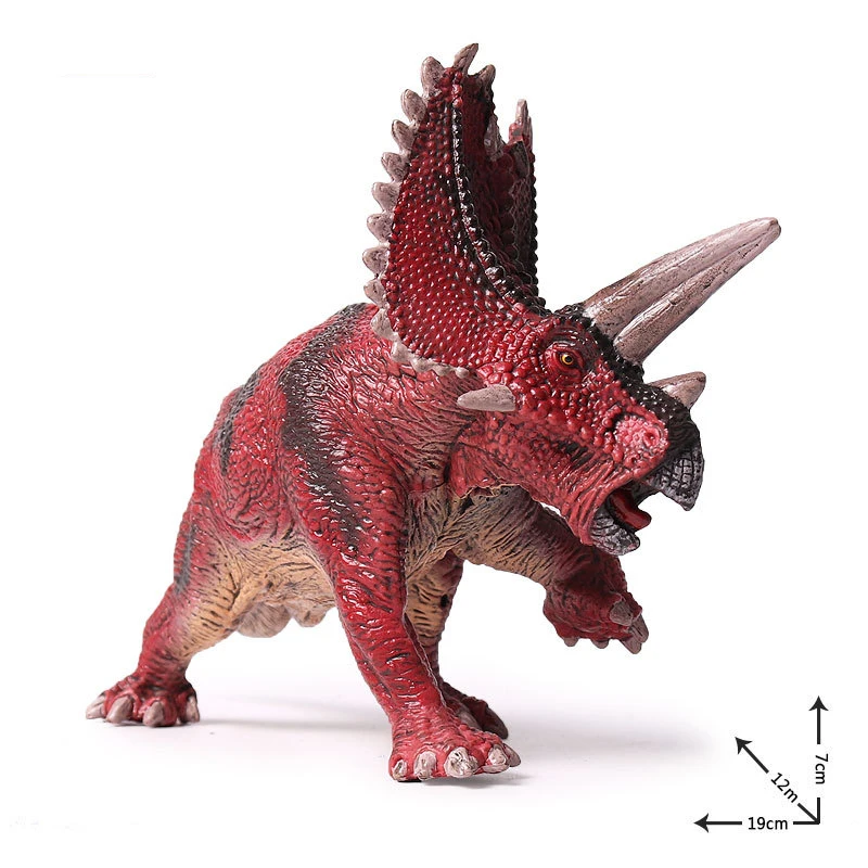 

Jurassic World Park Dinosaur Plastic Toy Model Five-Horned Dragon 19 CM Figure Learning & Educational Kids Birthday Boy Gift