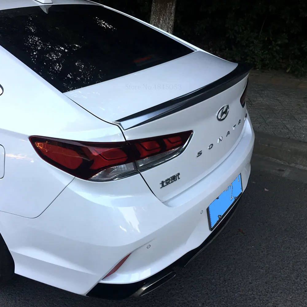 New Rear Trunk Spoiler Lip Wing PAINTED White Hyundai Sonata 2015-2017
