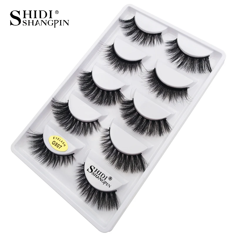 Feitos à Mão Shidishangpin Lotes Atacado Vison Cílios Postiços Naturais Longos 3d Maquiagem Natural g 50 17 vison cílios maquiagem natural postiços