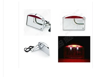 

Motorcycle Side Mount License Plate LED Taillight For Fit Sportster Dyna Wide Glide Custom Chopper Cruisers L-47