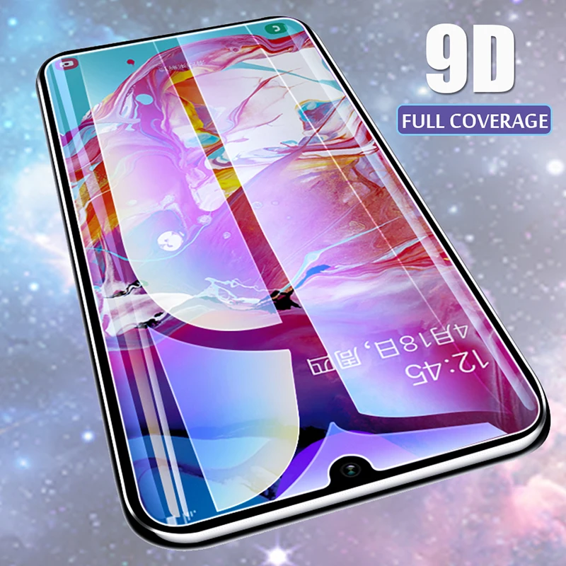 

9D Tempered Glass for Samsung A50 Glass Samsung Galaxy A50 A30 A40 A10 A70 Screen Protector on Samsung A7 2018 Protective Glass