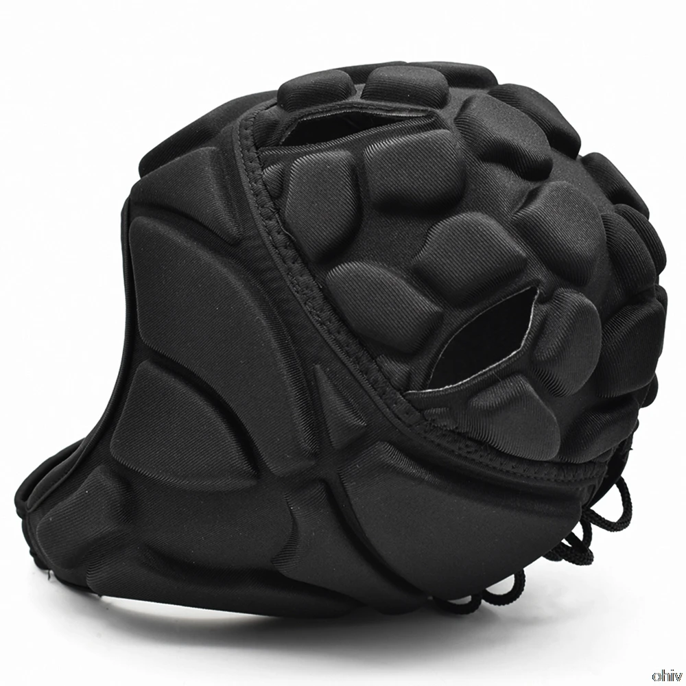 WOSAWE Football Soccer Goalkeeper Helmet Adjustable Rugby Cap Head Guard Goalie Hat Head Protector Cycling Sking Skateboard