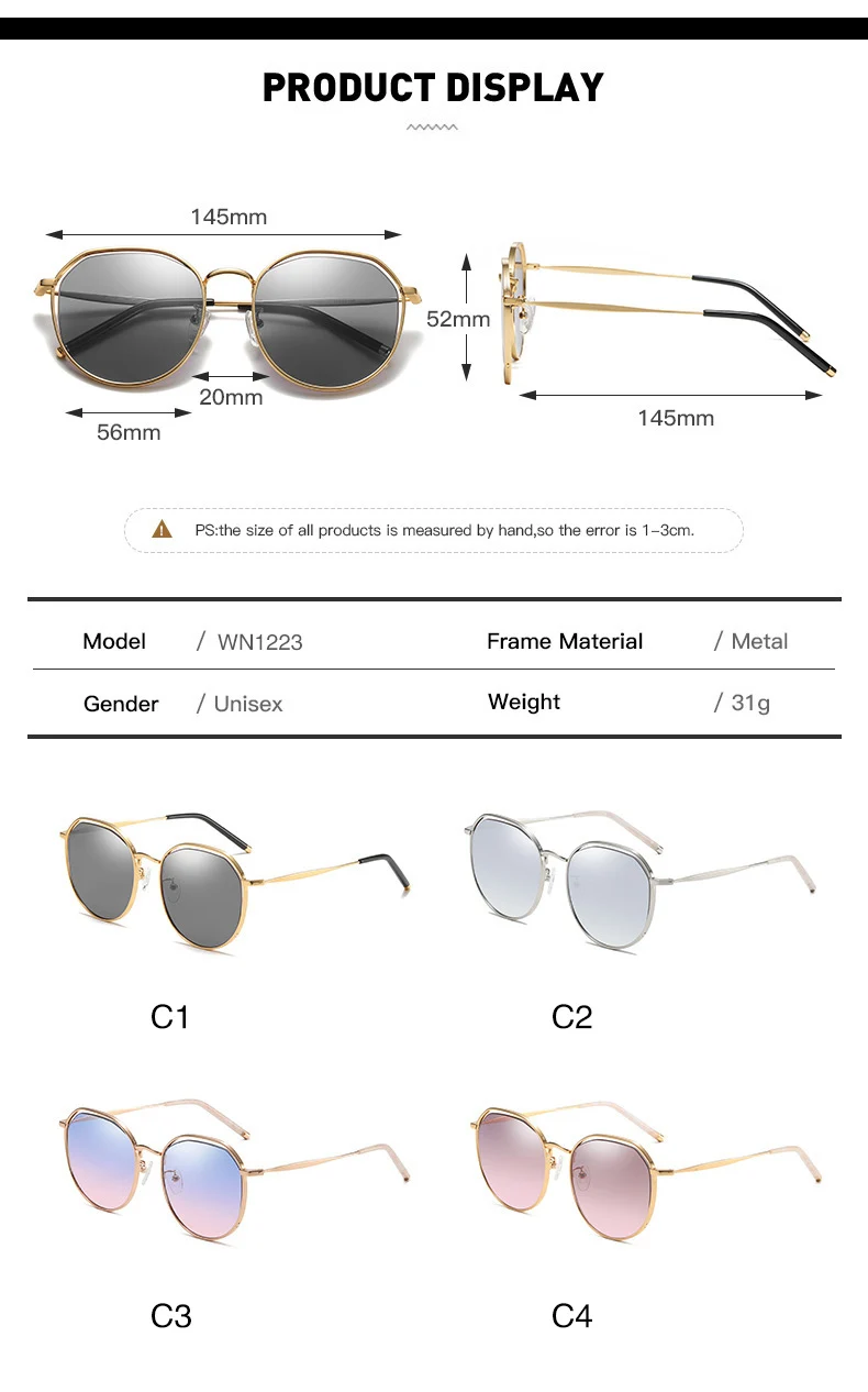 YOK'S полигон нейлон объектив большие солнцезащитные очки Для женщин металлический каркас градиентные поляризованные солнцезащитные очки
