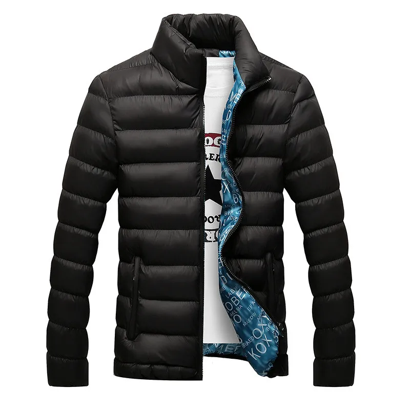 2016 Men’s Cotton Blend Winter Solid Men Jackets Mens Casual Clothing Male Jacket And Coats Thick Outwear Plus size