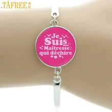 TAFREE – bracelet de style français pour enseignants, bijoux, je suis une maîtresse