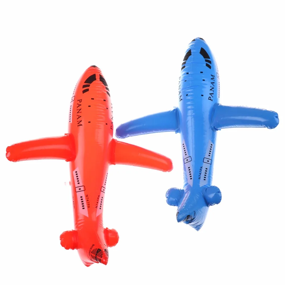 1Pc Plane Airliner Inflatable Toy Aircraft Cartoon PVC Plastic Balloons