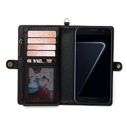 MEGSHI флип Brieftasche Ledertasche для samsung Galaxy S10 S9 S8 plus note 9 8 note10 j7 J3 A80 A70 A50 Abdeckung - Цвет: Black