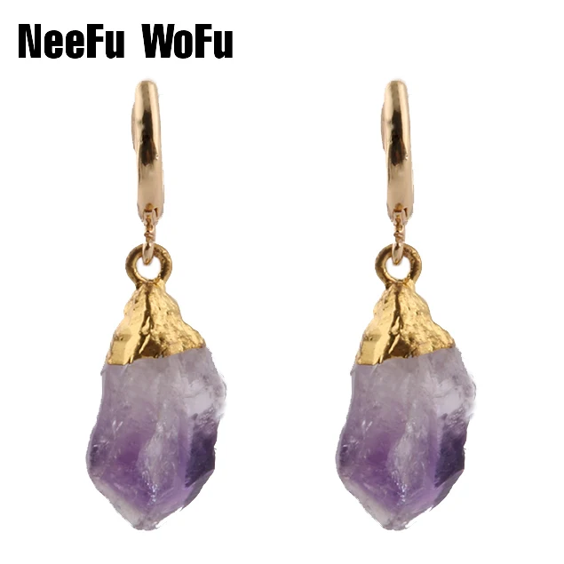 

Earrings Natural Crystal Drops Pendant High - grade Fine Earring Fashion Women's Brand Gifts
