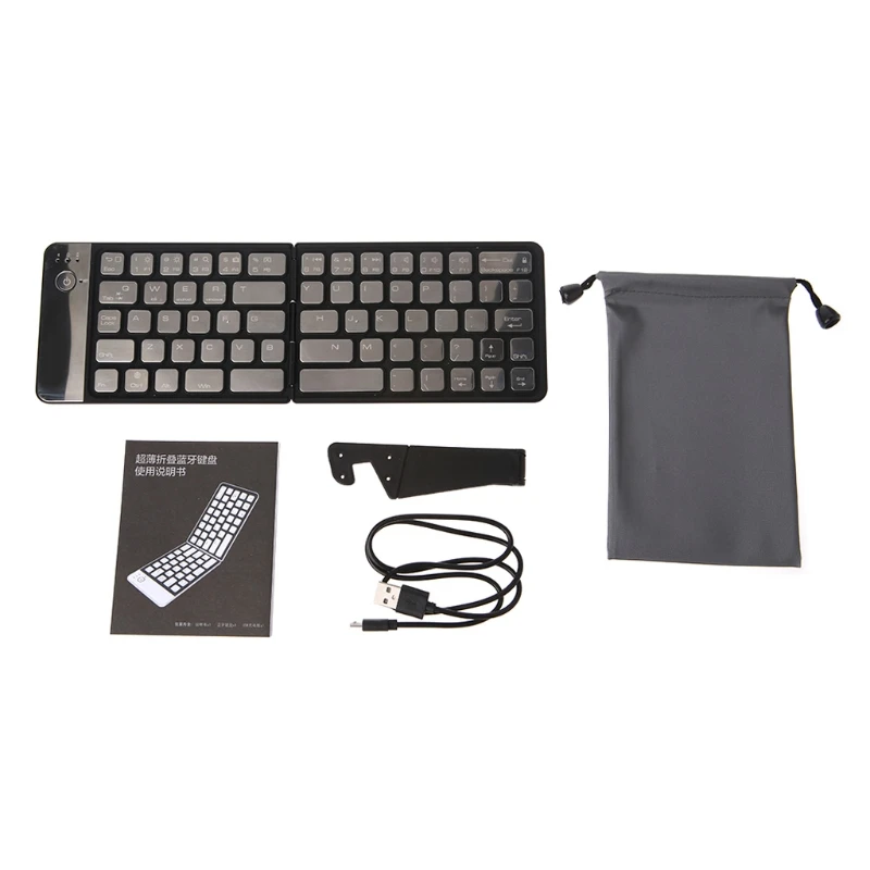 

Ultra Thin Mini Aluminum Portable Folding Bluetooth Wireless Keyboard Keypad For IOS/Android/Windows Phone Tablet Desktop TV Box