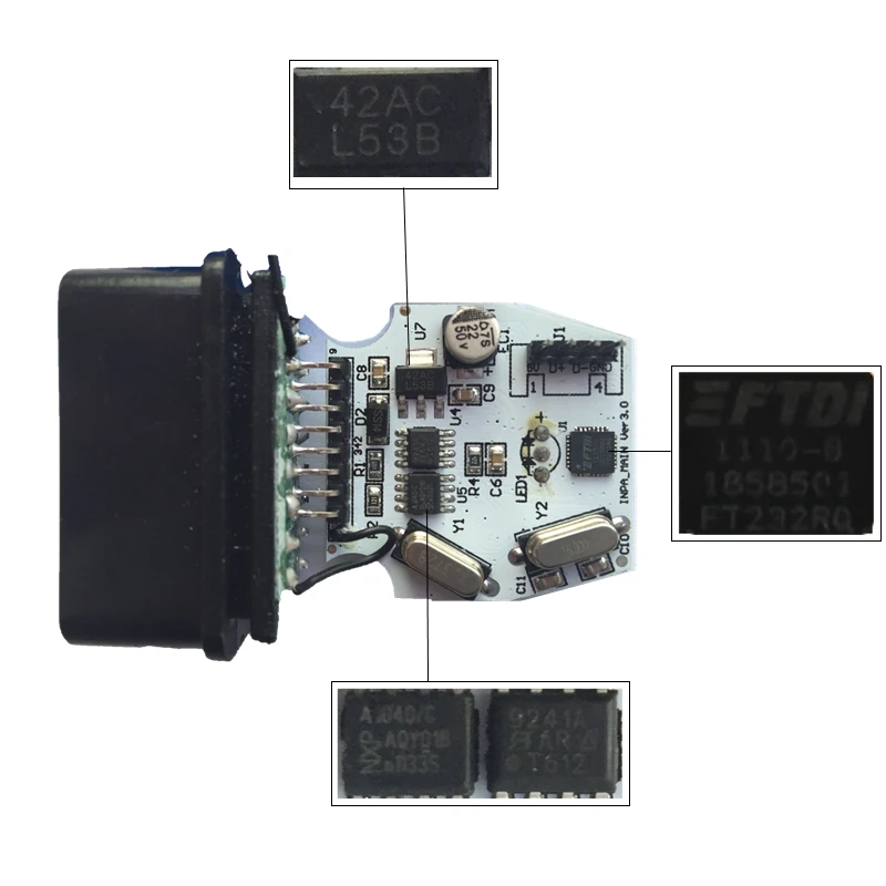 Профессиональный FT232RL FT232RQ для BMW INPA K+ CAN Ediabas код ридер OBD2 USB интерфейс INPA K+ DCAN для BMW серии