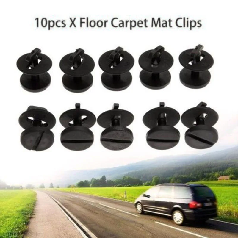 

10pcs Car Floor Mat Fastener Clip Carpet Rivet Retainer for BMW E46 318I 325I X3 Automobile Replace Fasteners Accessories