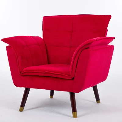 Луи моды гостиной диваны скандинавские ленивый современный минималистский диван, американский Повседневный Массив дерева, ткань стул - Цвет: G1