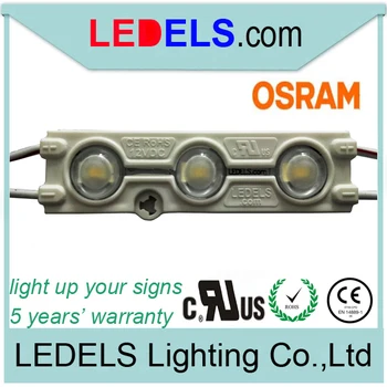 

C/UL CE Rohs Osram 5630 LED MODULE LIGH 12V 1.2W Injection led signage for lightbox lighting modules 5 years warranty waterproof