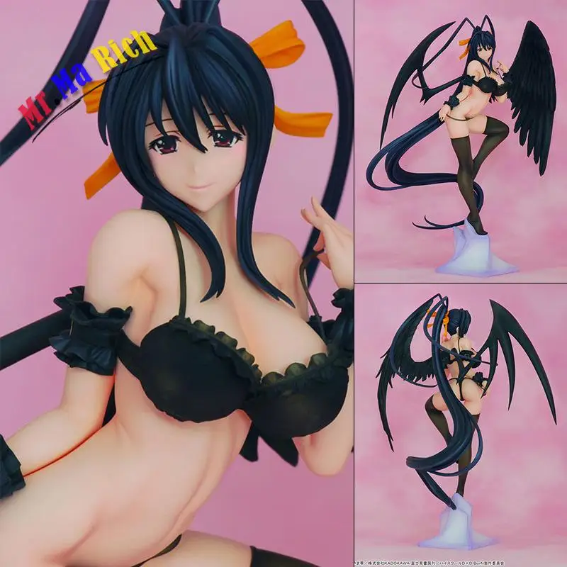 Японские Аниме фигурки средней школы Grand Toys Himejima Akeno In Black Sexy PVC 30 см коллекция