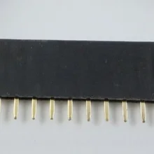 200 шт. 1x15 P 15 Булавки 2.54 Булавки заголовок женский однорядные прямо через отверстие с позолотой Изолятор высота 8.50 мм rohs