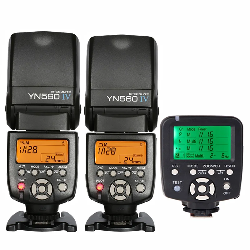 2 x YN560 IV Flash Speedlite For Canon 6d 60d DSLR Camera+1x YN560TX