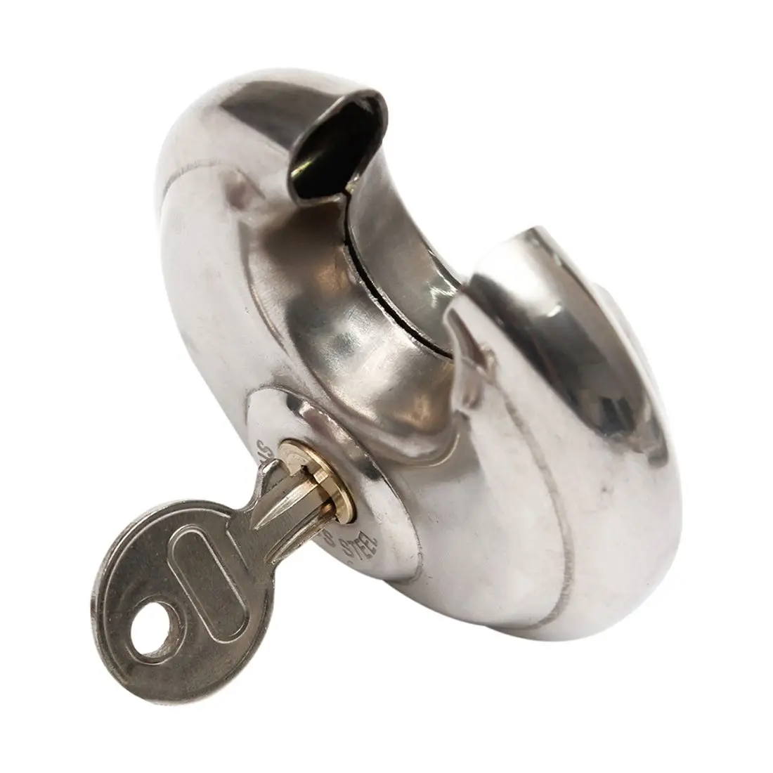

AYHF-1x PADLOCKS HEAVY DUTY 70MM ROUND CIRCULAR DISC PADLOCK with 1 KEYS