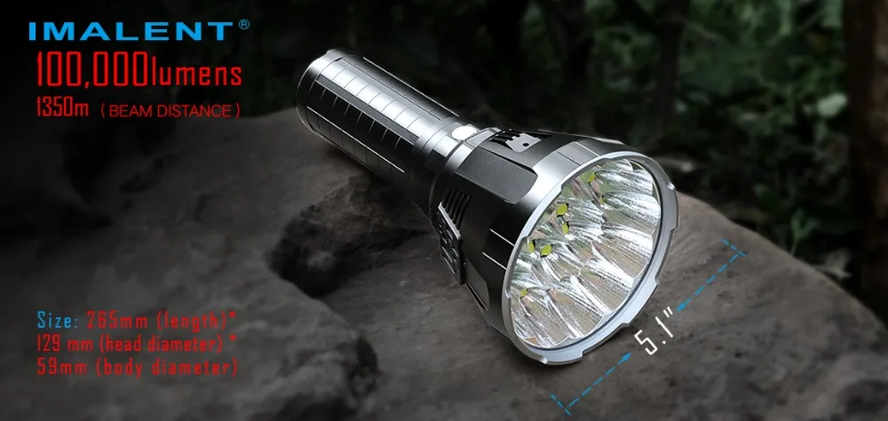 Top Super Flashlight Kit IMALENT MS18 Searchlight + R90TS Light Head Set (2 Heads + 1 Body) XHP35 HI / XHP70.2 LEDs Handheld Torch 14 Top Super Flashlight Kit IMALENT MS18 Searchlight + R90TS Light Head Set (2 Heads + 1 Body) XHP35 HI / XHP70.2 LEDs Handheld Torch 14