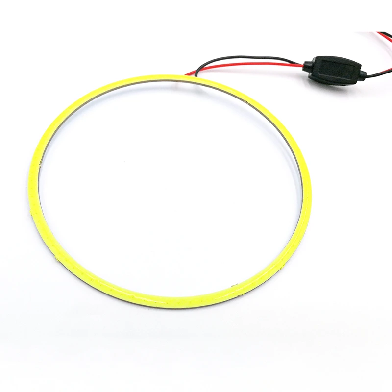  White 120mm Car Angel Eye COB Light Circle Ring Headlight Lamp Car Led Lights COB Angel Eyes Ring Lighting 12V.01
