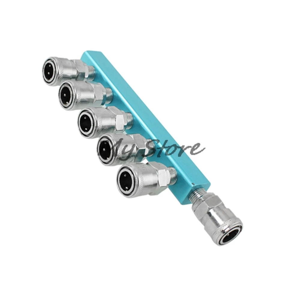

Pneumatic Air Hose One Touch Fitting 6 Way Multi Pass Quick Coupler SM20
