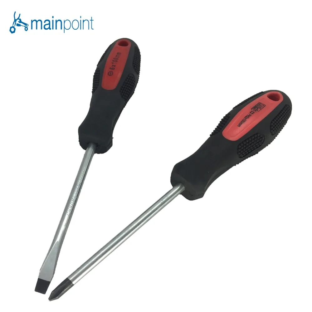 

Mainpoint 2Pcs Screwdriver Set Magnetic Phillips Slotted Cr-V Electronic Repair Screwdrivers Kit Home Useful Multi Hand Tool