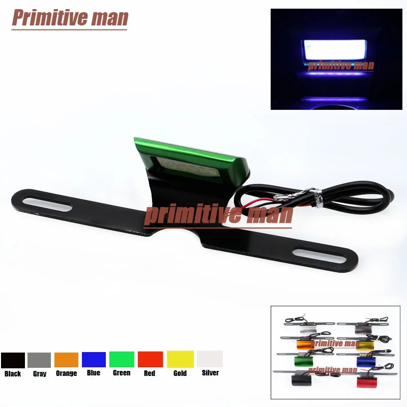 

For DUCATI Hypermotard 796 820 1100/s Motocycle LED License Plate Led Light Eight Colors