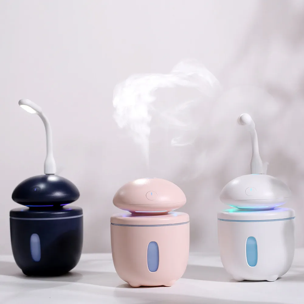 

ISHOWTIENDA USB LED Ultrasonic Mushroom shape Humidifier Essential Aroma Oil Diffuser Atomi