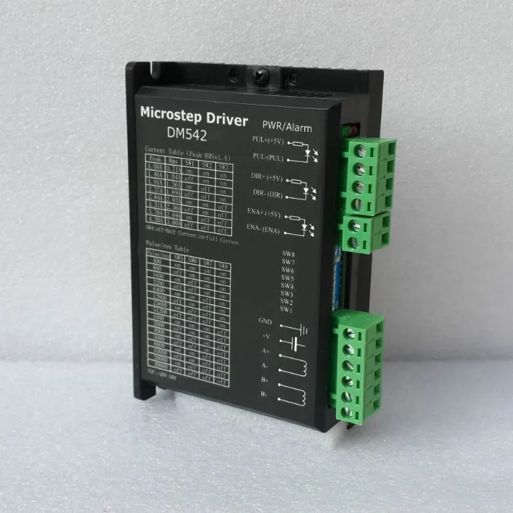 Драйвер DM542 шагового двигателя 50 В/4.2A Microstep 256 NEMA17 NEMA23 2 фазы 36VDC 4.2A CNC маршрутизатор