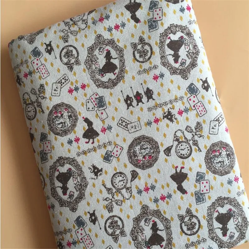 

Sewing Cotton Linen Fabric Printed Patchwork Linen Cotton Fabric DIY Quilting Material Hanmade Crafts Canvas Fabric For Textile