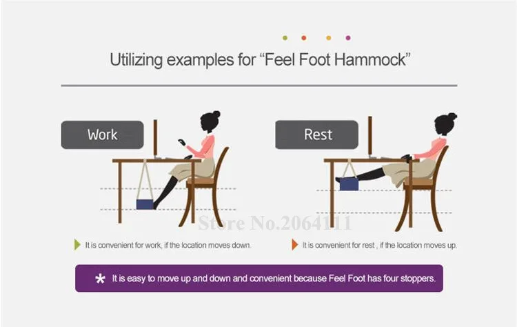 8 Color FUUT Mini Office Foot Hammock Leisure Home Furniture Desk Hamac Chair Feet Tool Outdoor Rest Table Stand Study Hamak