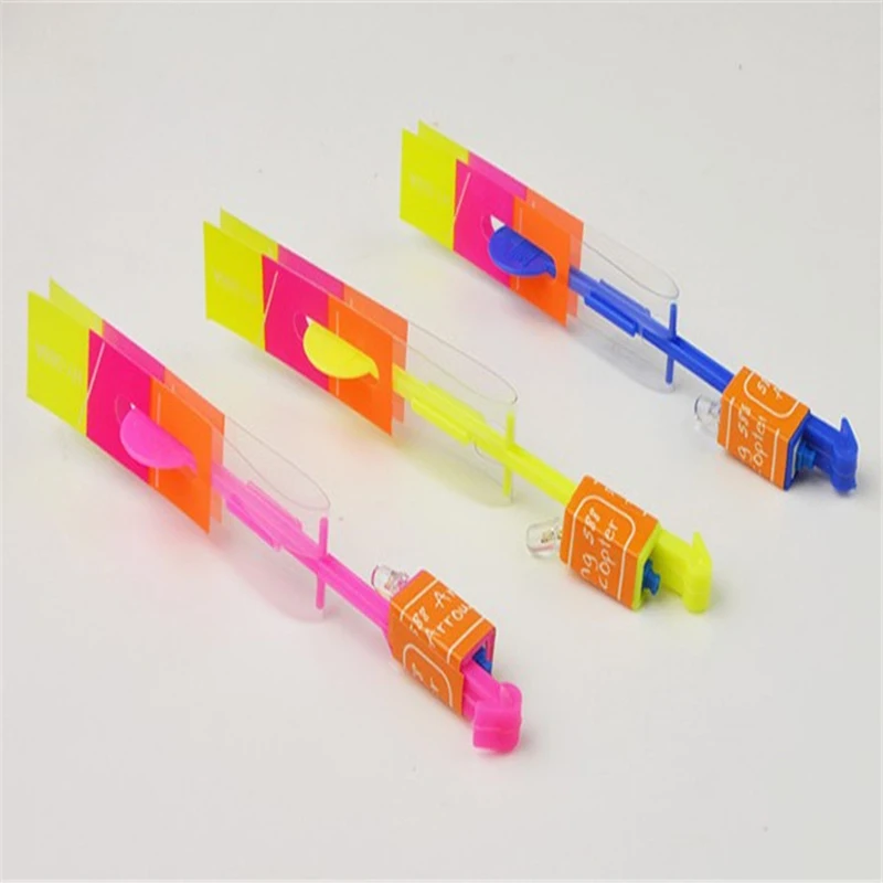 Plastic LED Light Up Flashing Dragonfly Glow For Party Toys Funny to Brighten the Sky LED Arrow Helicopter Flying Toy Party Gift
