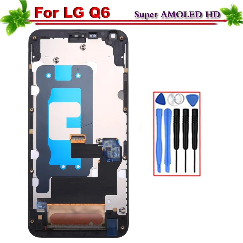

100% Tested for LG Q6 G6 MINI M700 Display LCD Screen Touch Digitizer Assembly With frame for LG Q6 M700 M700A US700 M700H M703