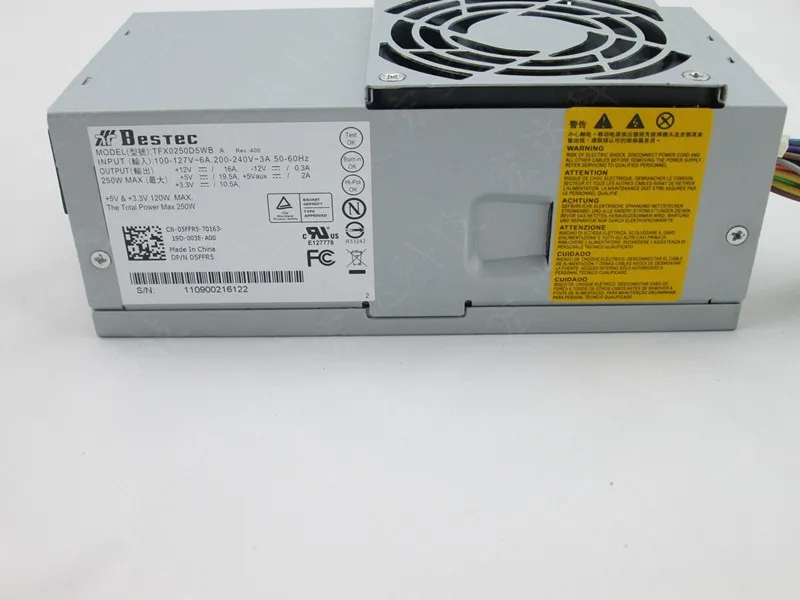 Для Dell TFX0250P5W/PC6038 200s 220s 230s 530s531s маленький блок питания|Блоки питания для