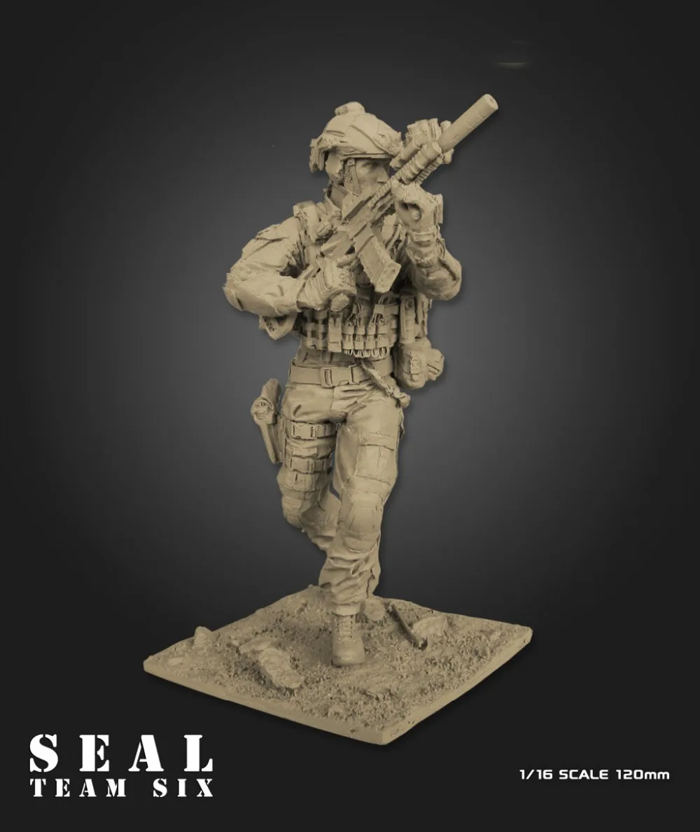 1/16 120mm Resin Figure Model Kit USA Special Navy Soldier unpainted unassembled 