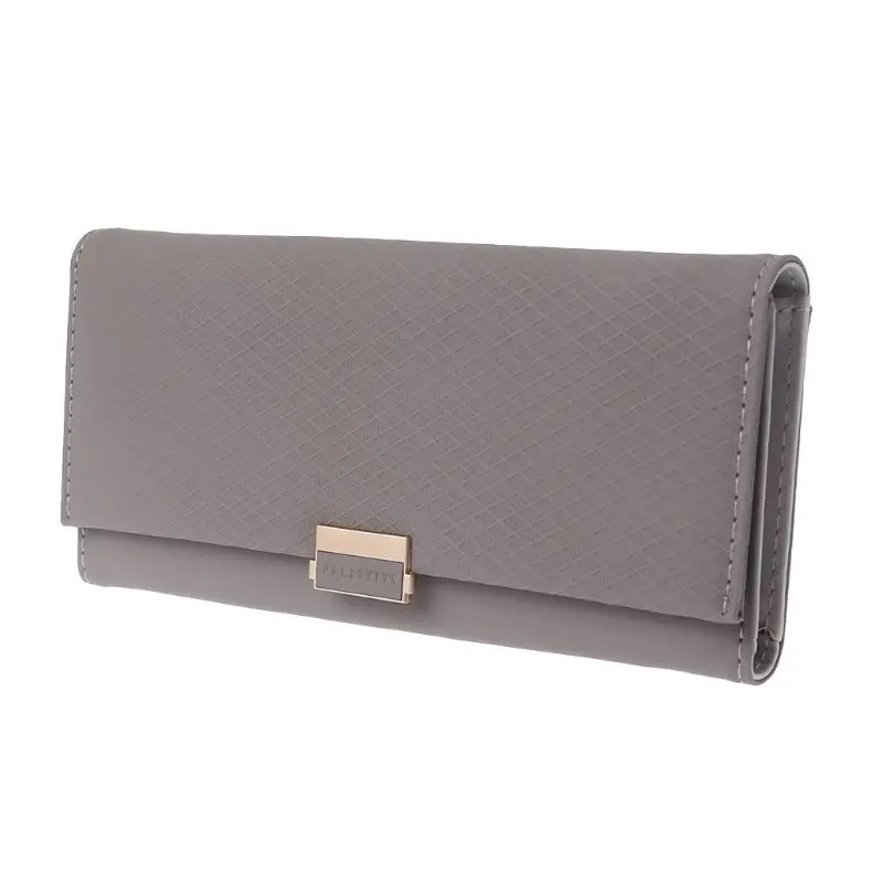 

15 Slots Women Female Fashion Wallet Phone Coin Purse Luxury Clutch Rhombus Plaid Wallet Lady Luxury Credit Card Holder