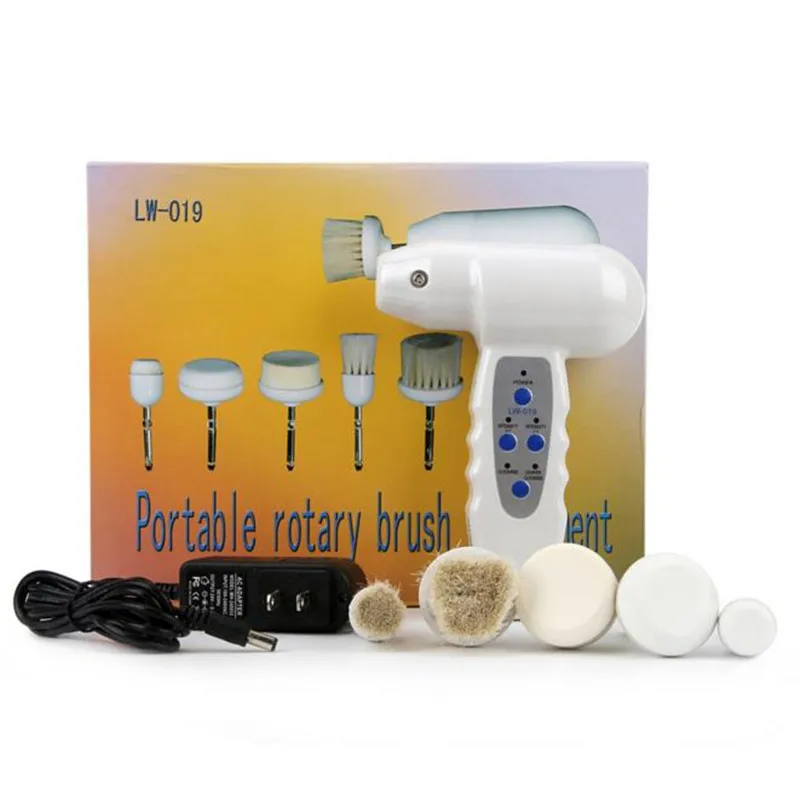5 In1 Facial Exfoliator Machine Electric Rotary Brush Wash Face