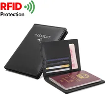 

Women wallets Passport Wallet Document Holder PU Tri-Fold Multi-functionTravel Passport Envelope Document Clip passport 383