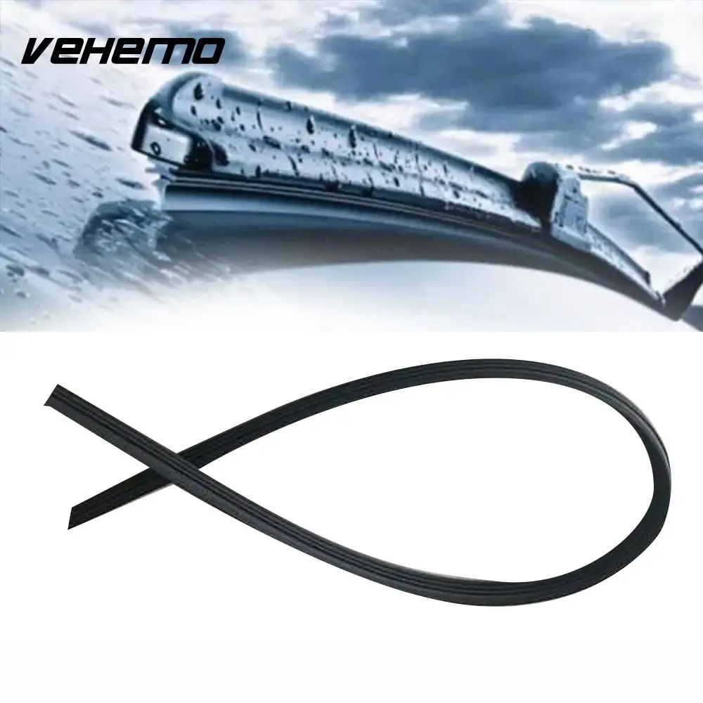 

Vehemo Rubber Windshield Wiper Blade Windshield Wiper Blade Refill Windscreen Durable Universal Replacement