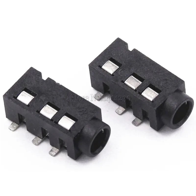 10 шт. 3,5 разъем для наушников аудио разъем PJ-320D 4 pin SMD MP3 аксессуары PJ320D