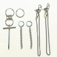 6 adet/takım V BTSARMY Küpe DNA Kore Küpe Uzun Erkek Bangtan Boys V DNA düğme küpe Için Kadın Erkek Albümü Aksesuarları(China)