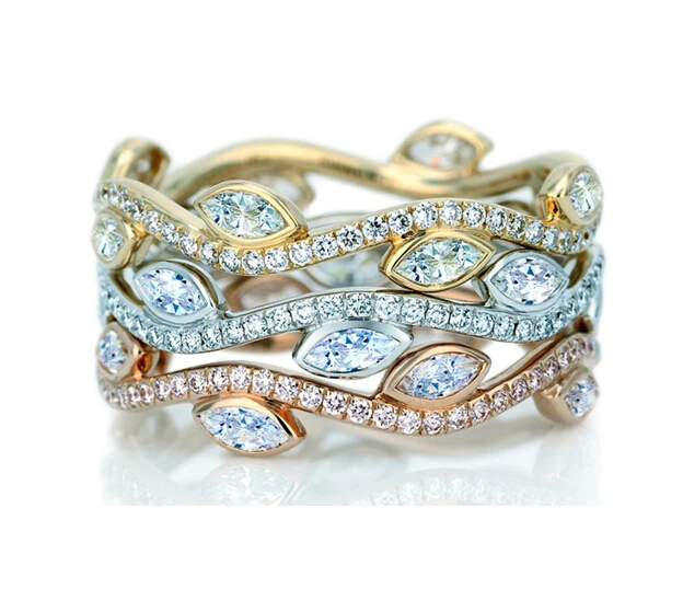 Fashion Y16 925 Sterling Silver Full Austrian Zircon Finger Ring