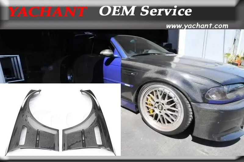 

Car-Styling Carbon Fiber Bodykit Front Fender Flares Fit For 1998-2005 E46 M3 OEM Style Front Fender