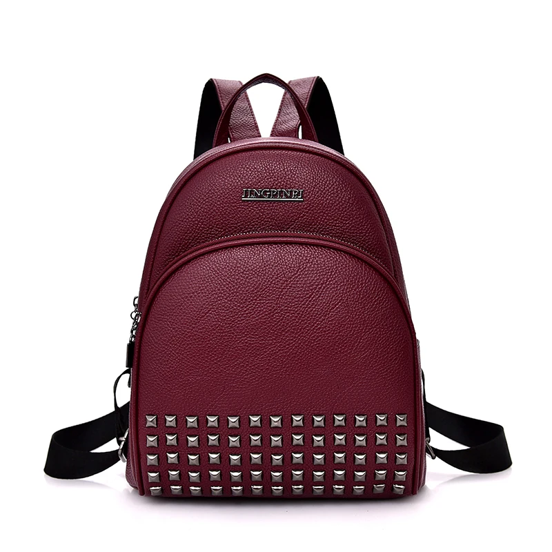 

Shoulder bag, spring and summer 2018 new style European and American fashion street trend rivet travel Student Backpack