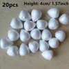 2/2.5/3/4/4.5/5.5cm 10~80pcs Water Drop Modeling Shaped Styrofoam Foam Crafts Flower Heart DIY Handmade White Foam Rose Buds ► Photo 3/6